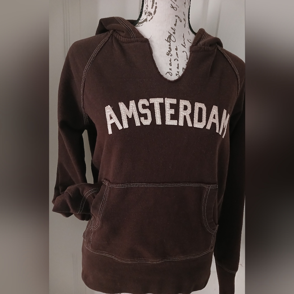 Y2K Wet Seal Brown Amsterdam Hoodie